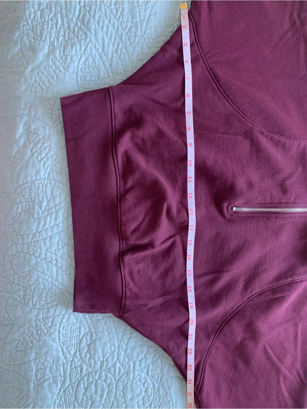 wild fable Burgundy Half-Zip Pullover Sweatshirt - Picture 6 of 9